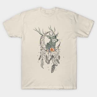 Deer Boho Abstract T-Shirt